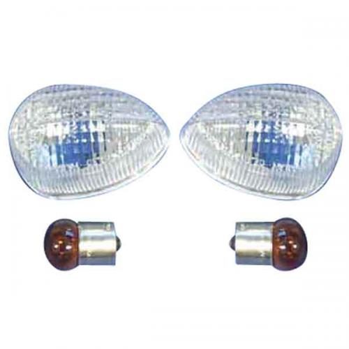 Set turningsignal with blue bulbs